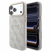 iPhone 18 Pro Max Guess 4G Gold Frame Case - MagSafe Compatible - Pink