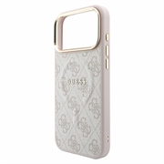iPhone 18 Pro Max Guess 4G Gold Frame Case - MagSafe Compatible - Pink