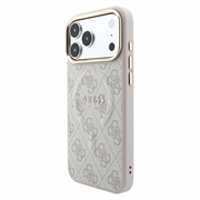 iPhone 18 Pro Max Guess 4G Gold Frame Case - MagSafe Compatible - Pink