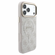 iPhone 18 Pro Max Guess 4G Gold Frame Case - MagSafe Compatible - Pink