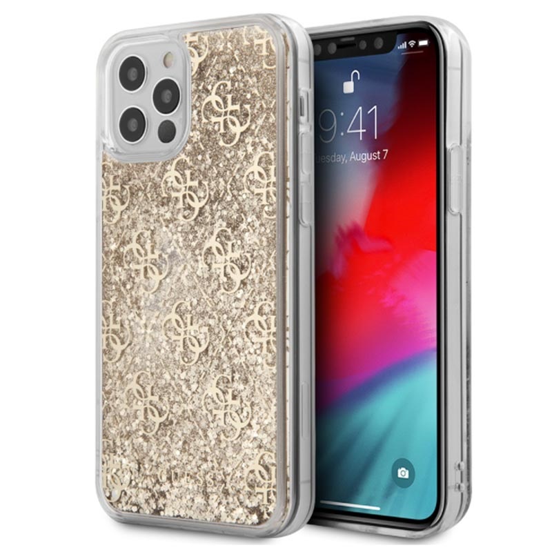 Guess 4g Liquid Glitter Iphone 12 Pro Max Hybrid Case Guess 4g Liquid Glitter Iphone 12 Pro Max Hybrid Case