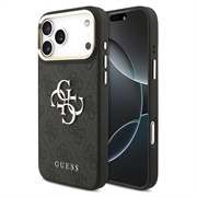 iPhone 18 Pro Max Guess 4G Metal Logo Gold Frame Case