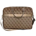 Guess 4G Metal Logo Laptop Bag - 15-16" - Brown