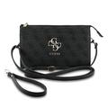 Guess 4G Metal Logo Universal Phone Bag with Crossbody Strap - Black