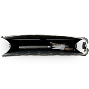 Guess 4G Peony Stripe Metal Logo Handbag - Black