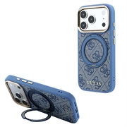 iPhone 18 Pro Guess 4G Ring Stand MagSafe Case - Blue