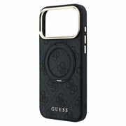 iPhone 18 Pro Max Guess 4G Ring Stand MagSafe Case - Black