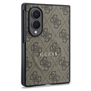 Samsung Galaxy Z Fold8 Guess 4G Script Metal Logo Magnetic Case - Brown
