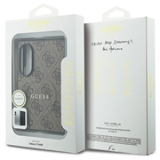 Samsung Galaxy Z Fold8 Guess 4G Script Metal Logo Magnetic Case - Brown