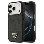 iPhone 18 Pro Guess 4G Strass Triangle Logo Gold Frame MagSafe Case