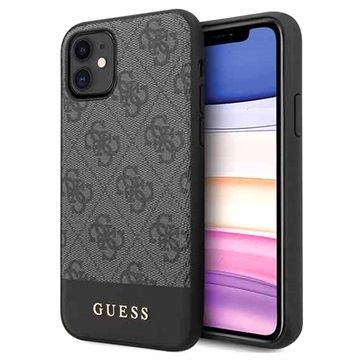 Guess 4G Stripe iPhone 11 Hybrid Case - Grey