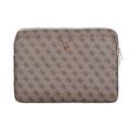 Guess 4G Zipper Pocket Triangle Logo Laptop Sleeve - 14" - Brown