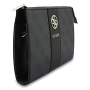Guess 4G with Round 4G & Classic Logos Stripe Phone Bag - Black