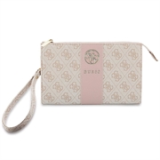 Guess 4G with Round 4G & Classic Logos Stripe Phone Bag - Pink