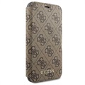 Guess Charms Collection 4G iPhone 11 Book Case - Brown