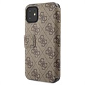 Guess Charms Collection 4G iPhone 11 Book Case - Brown