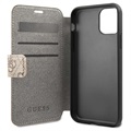 Guess Charms Collection 4G iPhone 11 Book Case - Brown