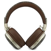 Guess ENC Metal 4G Script Logo Wireless Headphones - Brown