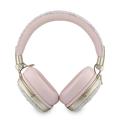 Guess ENC Metal 4G Script Logo Wireless Headphones - Pink