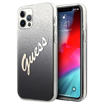 Guess Glitter Gradient Script iPhone 12 Pro Max Case