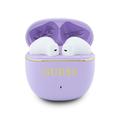 Guess Gold Line Glossy Classic Logo TWS Wireless Earphones - Purple
