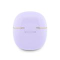 Guess Gold Line Glossy Classic Logo TWS Wireless Earphones - Purple