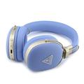 Guess Grained Triangle Gold Metal Logo ENC Wireless Headphones - Blue