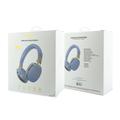 Guess Grained Triangle Gold Metal Logo ENC Wireless Headphones - Blue