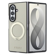 Samsung Galaxy Z Fold8 Ultra Guess Magnetic Ring Stand Grained Classic Logo Case - MagSafe Compatible - Beige