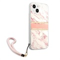 Guess Marble Collection iPhone 13 Mini Case with Hand Strap