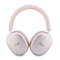 Guess Metallic Finish Gold Script Logo ENC Wireless Headphones - Pink