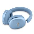 Guess Metallic Finish Gold Script Logo ENC Wireless Headphones - Light Blue