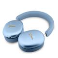 Guess Metallic Finish Gold Script Logo ENC Wireless Headphones - Light Blue