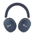 Guess Metallic Finish Gold Script Logo ENC Wireless Headphones - Navy