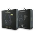 Guess Metallic Finish Gold Script Logo ENC Wireless Headphones - Navy