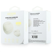 Guess Mini Classic Logo OWS Wireless Earphones - White