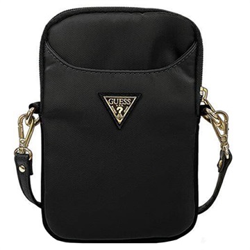 Guess Nylon Triangle Logo Handbag GUPBNTMLBK - Black