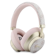 Guess PU 4G Gold Script Metal Logo ENC Wireless Earphones
