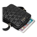 Guess Quilted Collection Shoulder Bag - 10" - Black