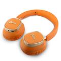 Guess Rectangle Metal Script Logo ENC Wireless Headphones - Orange