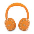Guess Rectangle Metal Script Logo ENC Wireless Headphones - Orange