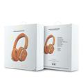 Guess Rectangle Metal Script Logo ENC Wireless Headphones - Orange