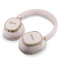 Guess Rectangle Metal Script Logo ENC Wireless Headphones - Pink