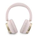 Guess Rectangle Metal Script Logo ENC Wireless Headphones - Pink