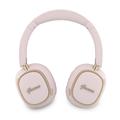 Guess Rectangle Metal Script Logo ENC Wireless Headphones - Pink