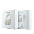 Guess Rectangle Metal Script Logo ENC Wireless Headphones - White