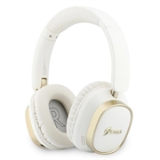 Guess Rectangle Metal Script Logo ENC Wireless Headphones - White