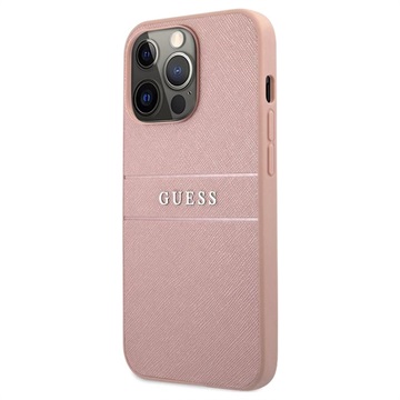 Guess Saffiano iPhone 13 Pro Max Hybrid Case - Pink