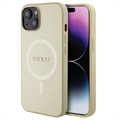 iPhone 15 Guess Saffiano Hybrid Case - MagSafe Compatible - Beige