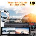 H109A Rearview Mirror Dash Cam 10.1" - 4K/1080p, WiFi, HDR Night Vision, Reverse Camera